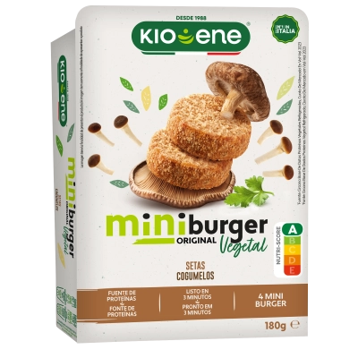 Mini burger vegetal con setas