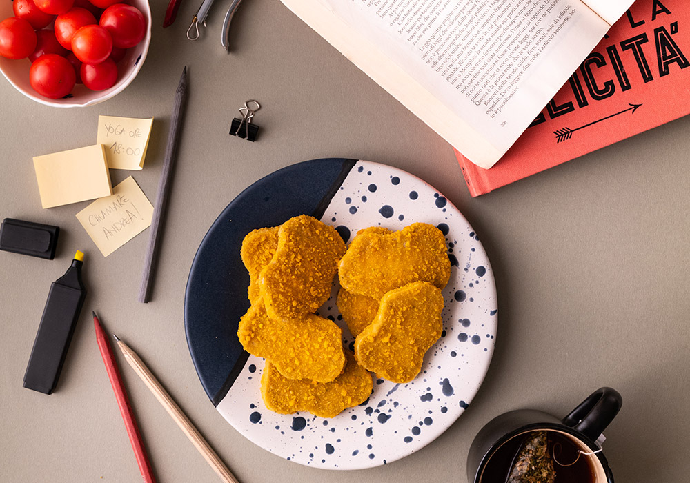 Mini veggie cutlets and cherry tomatoes for a tasty study break
