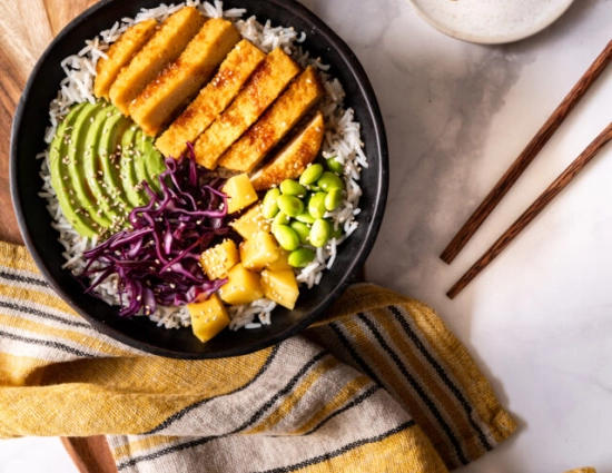 Pokè Bowl with veggie cutlet