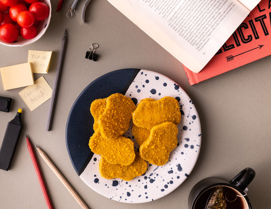 Mini veggie cutlets and cherry tomatoes for a tasty study break