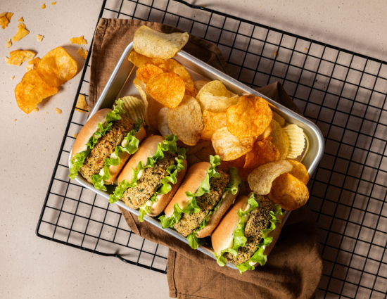 Burger Kroccanti con zucca e cipolla caramellata